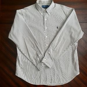 Ralph Lauren Polo mens classic fit button down long sleeved shirt size 17 / XL